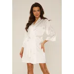Dámský saténový župan Cordelia bílý XL