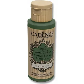 Textilní barva Cadence Style Matt Fabric - pistáciová tmavá / 50 ml