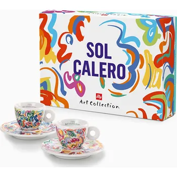 Illy Sol Calero espresso šálky s podšálky 2 x 60 ml