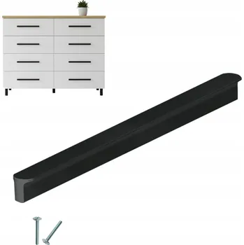 NÁBYTKOVÁ ÚCHYTKA ČERNÁ PRO NÁBYTEK SKŘÍŇKY KUCHYŇSKÉ 192/212 MM LOFT MIRTH AKS