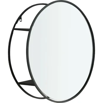 Zrcadlo Zrcadlo s poličkou Loft, černé
