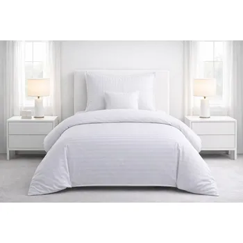 Povlečení Jahu Stripe 3dílné povlečení - bílá Rozměr: 1x 70 x 90, 1x 140 x 200 a 1x 40 x 40 cm