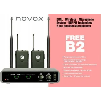 Mikrofon Novox FREE B2 Bezdrátový set