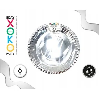 Talíř Papírový talíř stříbrný - ideální na oslavy