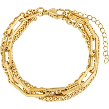 Šperk Set pozlacených náramků Xanthos z chirurgické oceli KMM203266B