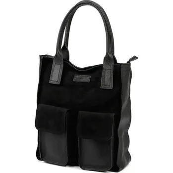 Kabelka Kožená kabelka Angelo 01-001-2 - černá