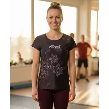 Dámské tričko Dámské vánoční triko premium ALTISPORT VOJ/ALWVN8TR06 HNĚDÁ XXXL