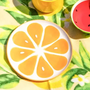 Talíř Dezertní keramický talíř ALTOM DESIGN TROPICANA POMARAŃCZA 20 cm