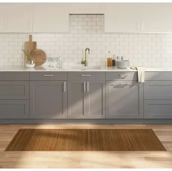 Koberec vidaXL Koberec obdélníkový 80 x 200 cm bambus [376909] Barva: Hnědá