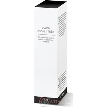 actina tělové mléko zvlhčující regenerační emulze 75 ml