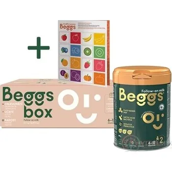 Dětská výživa Beggs 2 box následná kojenecká mléčná výživa (od ukonč.6.měsíce) + pexeso, 3x800 g (2,4 kg)