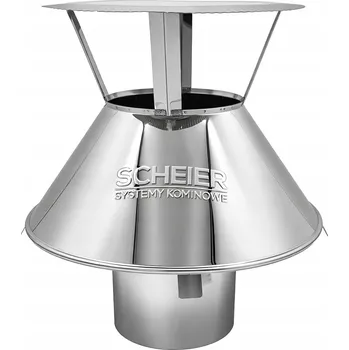 Komín Kominová hlavice fi 140 kužel + stříška zakončení komínu difuzér ústí