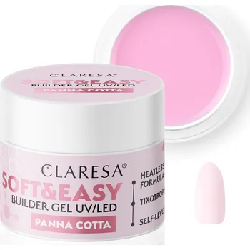 Přípravek na nehty Claresa Stavební Gel Soft & Easy Builder Gel 45 g - Panna Cotta
