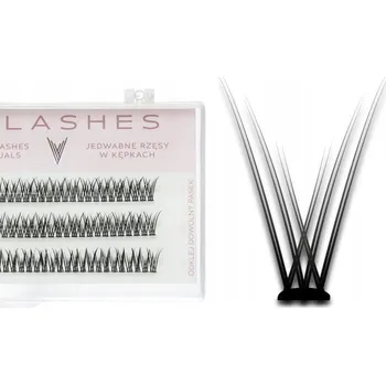 Péče o řasy a obočí Řasy v trsech pro líčení V-Lashes 0,07 D 17mm