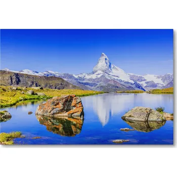 Obraz Obraz na plátně HORY ALPY VRCHOL ZERMATT ŠVÝCARSKO 30 x 20 cm