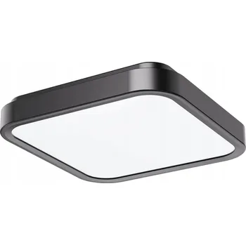 Stropní Svítidlo stropní LED koupelnový černý čtvercový 25 cm IP44 4000K Rabalux