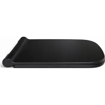 WC sedátko WC SEDÁTKO ČERNÉ SLIM POMALU PADACÍ S ODNÍMATELNÝMI PANTY PRO KOŁO MODO