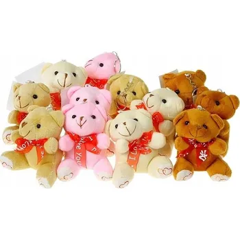 plyšák Plyšový medvídek 10 cm, s poutkem