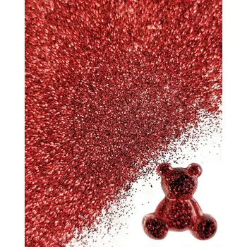 Třpytky glitrové do pryskyřice 10 g – červené
