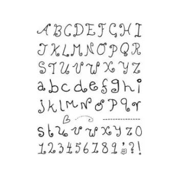 Dětské razítko Gelová razítka - Písmenka a čísla školáka