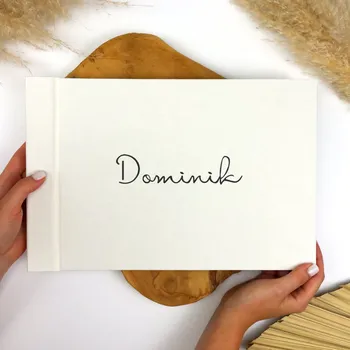 Fotoalbum Lovelu Fotoalbum pro miminko - bílé -Elegantní černé písmo