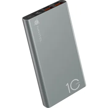 Powerbanka Powerbanka Navitel PWR10 AL 10000 mAh stříbrná