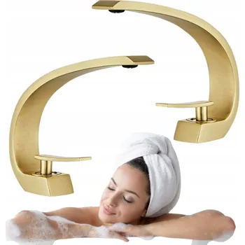 Vodovodní baterie Stojánková umyvadlová baterie Silla zlatá