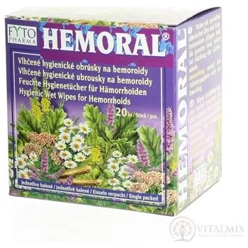 FYTO Hemoral vlhčené ubrousky 20 ks