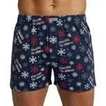 Andrie PS 5684 šedé vánoční pánské trenýrky Barva: šedá tmavá, Velikost: 3XL