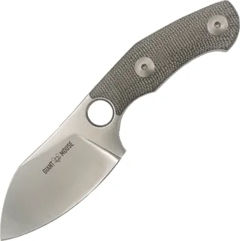 lovecký nůž Giant Mouse GMF1-MG Magnacut, Green Micarta, Black Leather Sheath GM-GMF1-MG