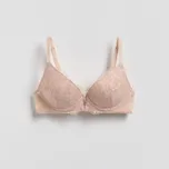 Reserved - Podprsenka push up s vyšíváním - pudrově růžová - 727HQ-39X - 727HQ-39X-75A