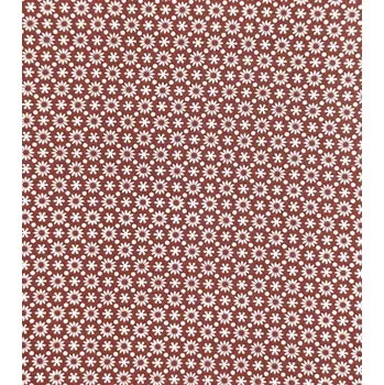 Bavlněná látka mini kopretinky na bordo plátno 142 cm | RTex