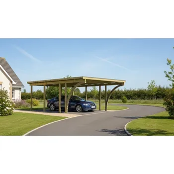 Plachta na motorové vozidlo carport KARIBU CLASSIC 3C 61972 ocelové střešní plechy