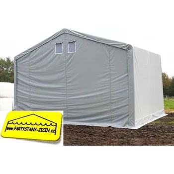 Přístřešek na auto Mobilní skladová hala 5x12m PVC 720HD barva Tmavě zelená