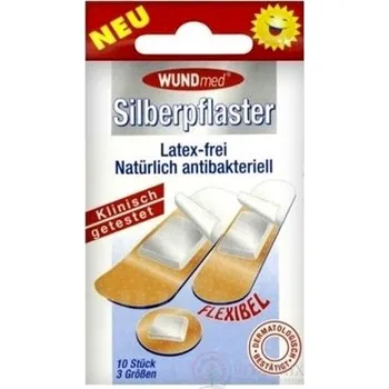 Náplast WUNDmed Flexibilní náplast s obsahem stříbra 10 ks