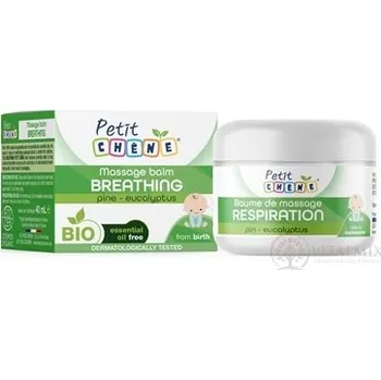 Masážní přípravek Petit CHENE Massage balm BREATHING masážní balzám borovice - eukalypt 40 ml