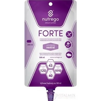 Speciální výživa Nutrego FORTE s příchutí neutral tekutá výživa, sondová 12x500 ml
