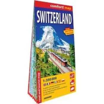 Szwajcaria Switzerland laminowana mapa samochodowo-turystyczna 1:350 000 - opracowanie zbiorowe