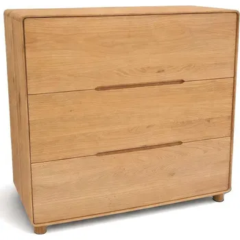 Komoda Dřevěná komoda Postelia GRADO 3Z 100x45x90 cm - tři zásuvky