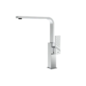 Kuchyňská váha Elegantnà kuchyňská baterie ve tvaru kostky v chromovém provedenÃ, s tenkým vysokým výtokem s otoÄným kloubem o 360°, perlátorem proti usazovánà vodnÃho kamene, omezeným průtokem vody na 5 l/min a vysoce výkonnou keramickou kartuÅ¡Ã, na