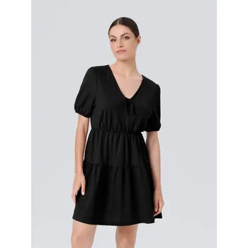 Dámské šaty Sinsay - Klasické mini šaty babydoll s viskózou - černá - 580FI-99X - 580FI-99X-M