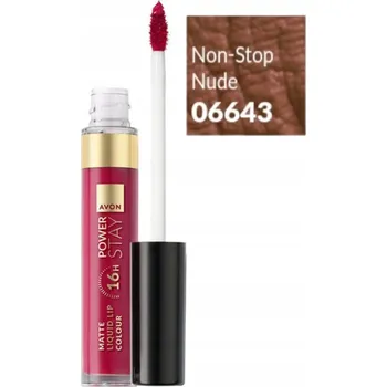 Rtěnka Avon Power Stay Matná rtěnka - Non-Stop Nude
