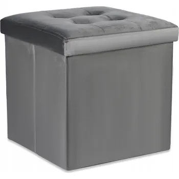 Taburet Čalouněný Taburet Oskar šedý