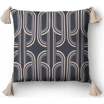 Povlak na polštářek Dekorační povlak na polštář 45x45 5386 A šedý béžový květiny Panama 58