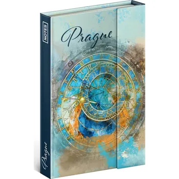 Blok Notes Pražský orloj, linkovaný, 11 × 16 cm