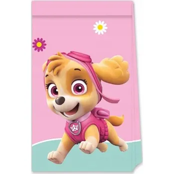 Dárková taška Papírové dárkové tašky Procos Tlapková patrola 4 kusy