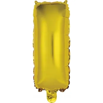 Balónek AMSCAN fóliový balónek dekorativní zlatý písmeno I 40cm