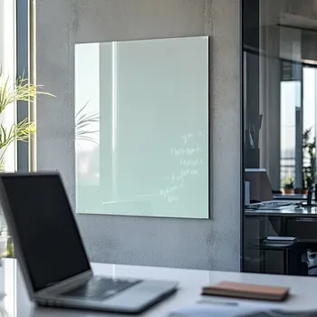 Kancelářský nábytek Bílá satinová skleněná pracovní a kancelářská tabule Smatab® 30 × 20 cm