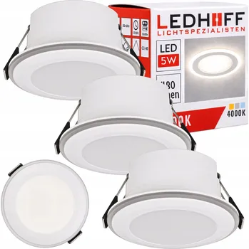 LED stropní svítidlo na strop 3x SPOT Lampa DENNÍ SVĚTLO 5W bílá 8cm