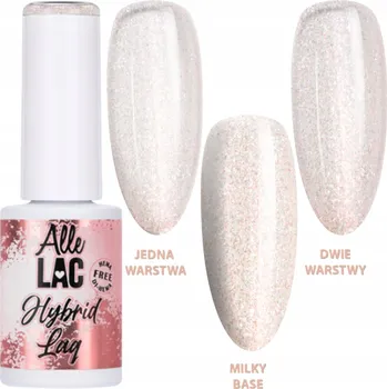 Lak na nehty Hybridní lak LED/UV Gel Polish Nudes Light Glitter AlleLac 6g